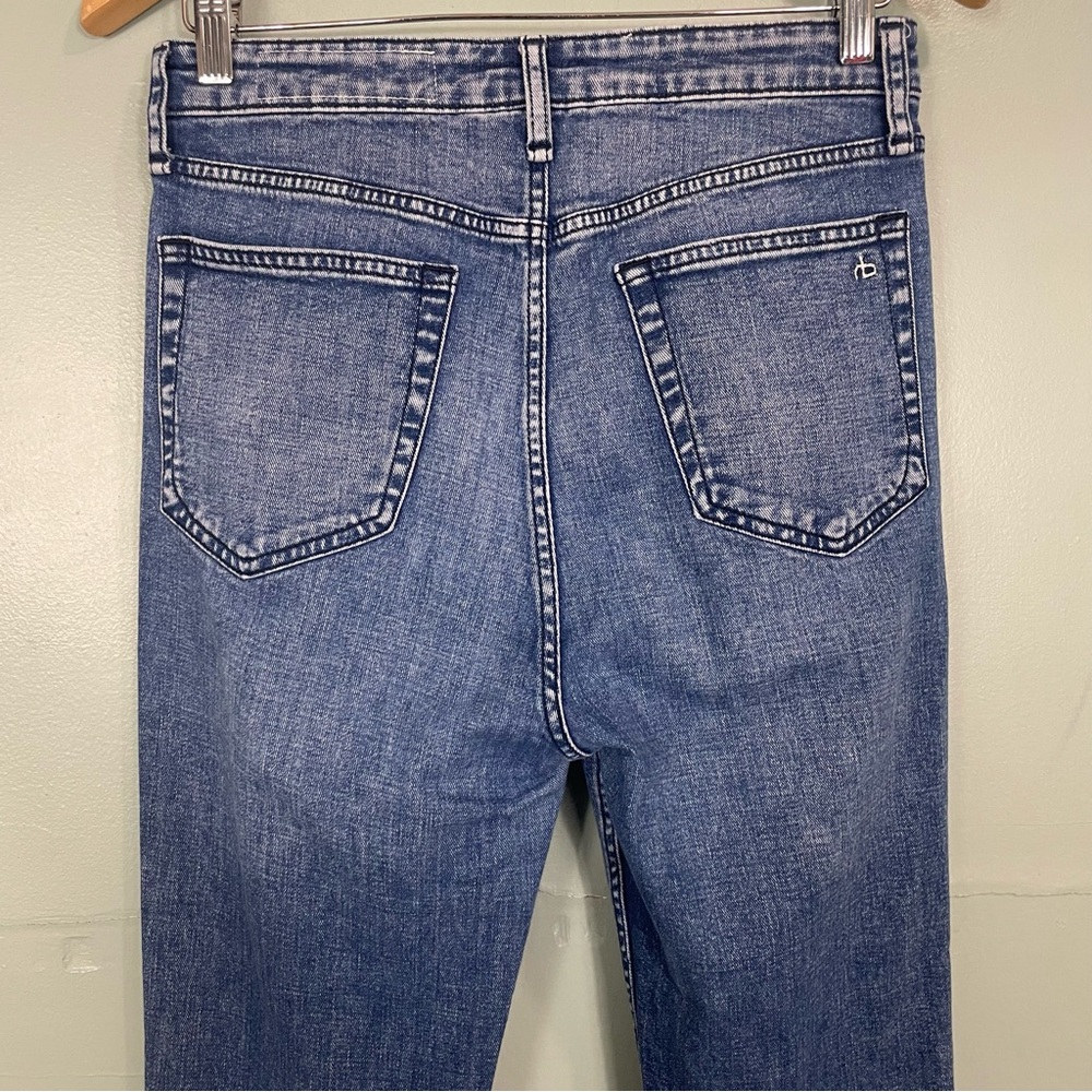 Rag & Bone Casey High Rise Flare in Malibu Blue Women Sz 27 - Picture 6 of 11
